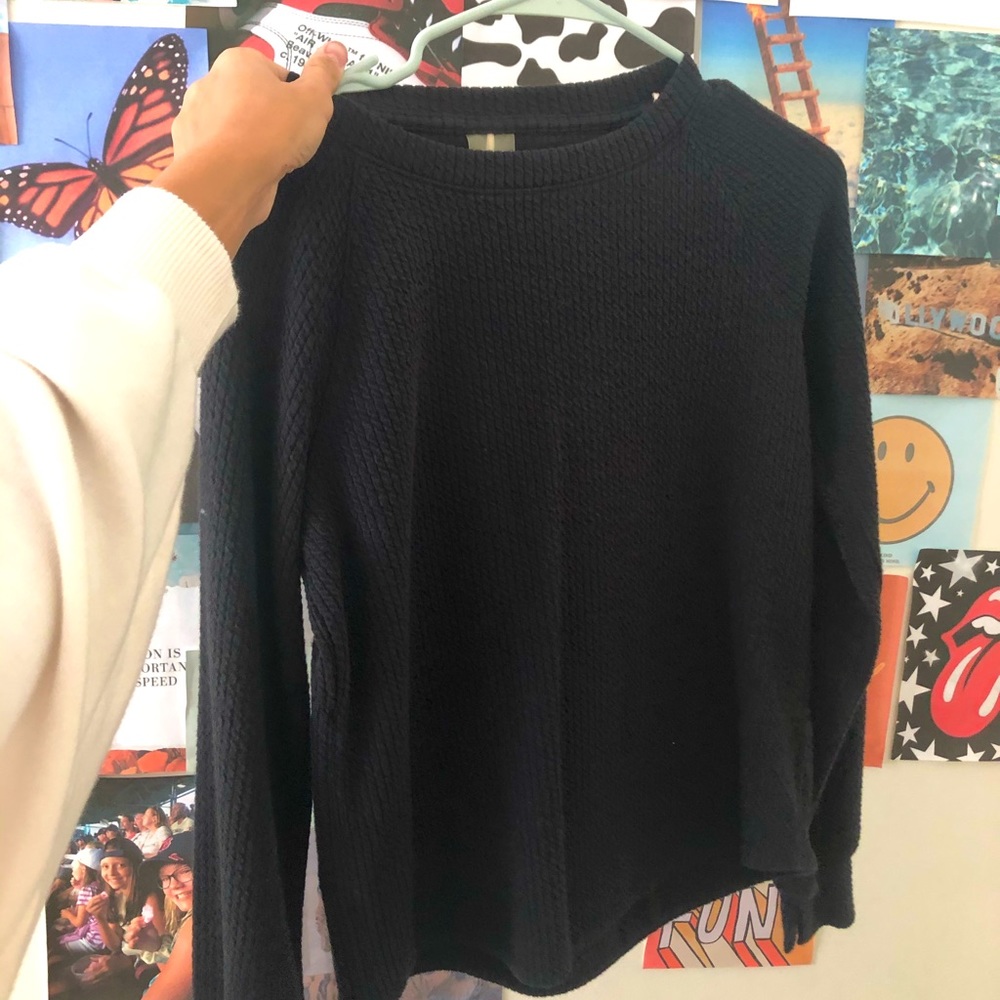 CALIA Carrie Underwood Textured Crewneck Pullover